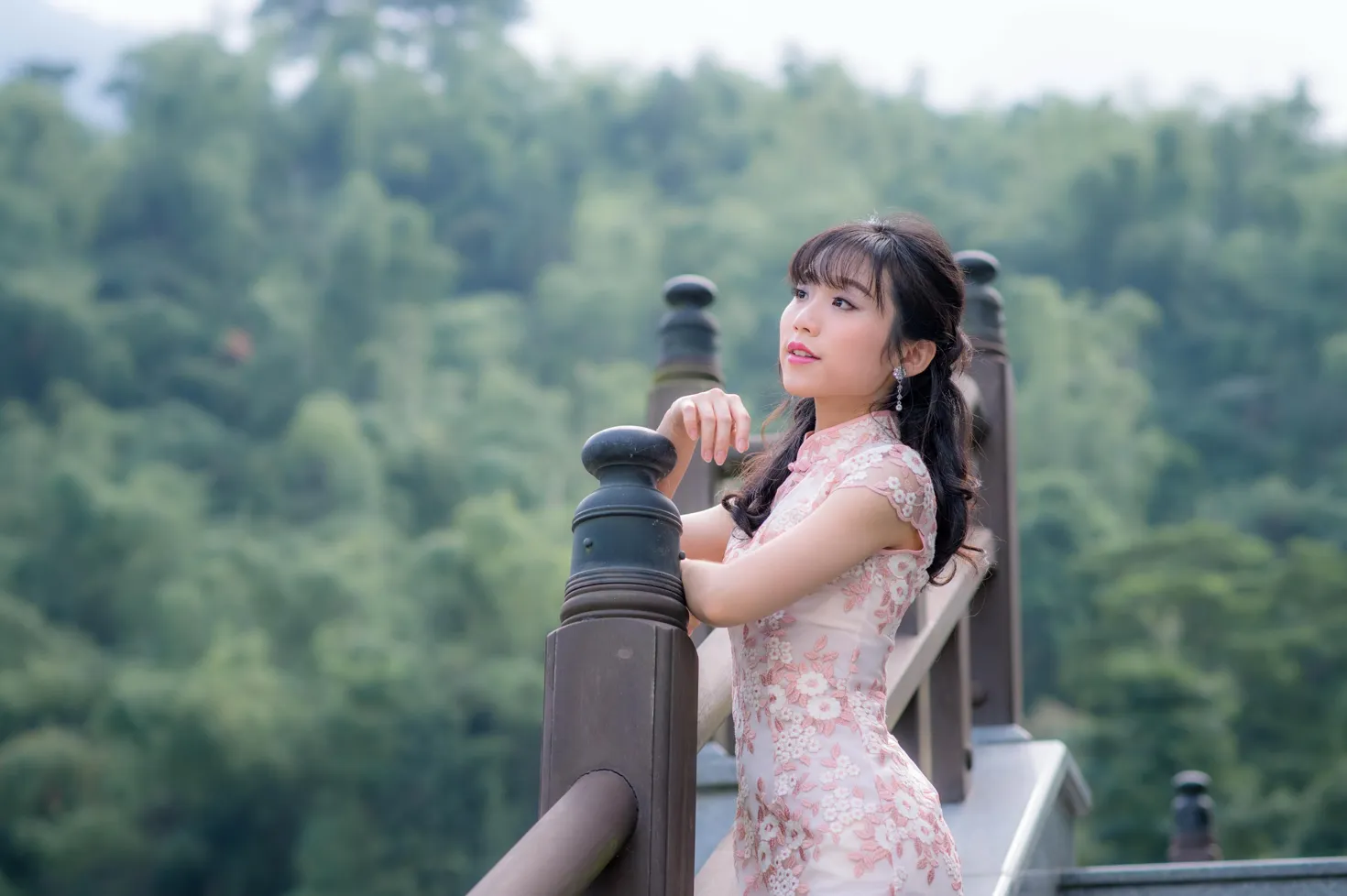 [Mzsock] NO.188 Yu Chen cheongsam high heels beautiful legs street photography#[88P]-49