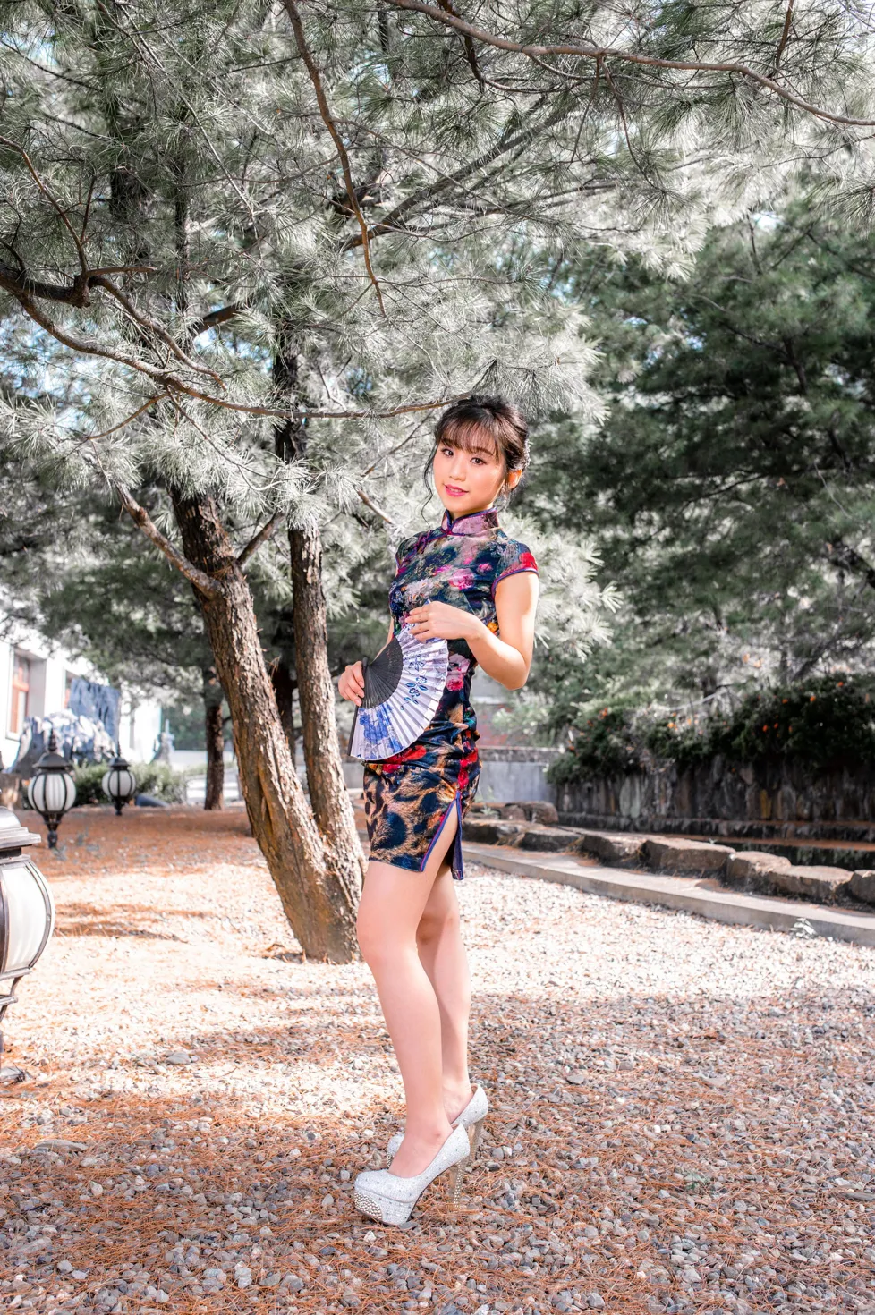 [Mzsock] NO.194 Yu Chen short cheongsam high heels beautiful legs street photography#[105P]-48